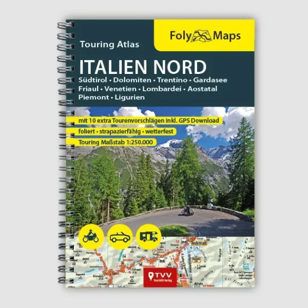 FOLYMAPS TOURING ATLAS Italië-noord