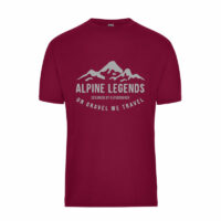 ALPINE LEGENDS heren-shirt JN1808 GRAVEL